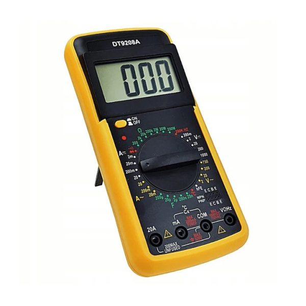 Aparat de masura VerkGroup, multimetru digital DT9208A, ecran LCD, 20A / 1000V